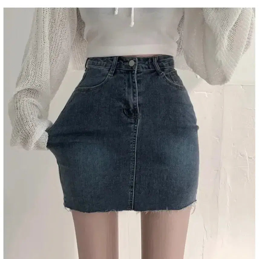 [BUNJANG] Avery Denim Skirt / 에이블리 청치마