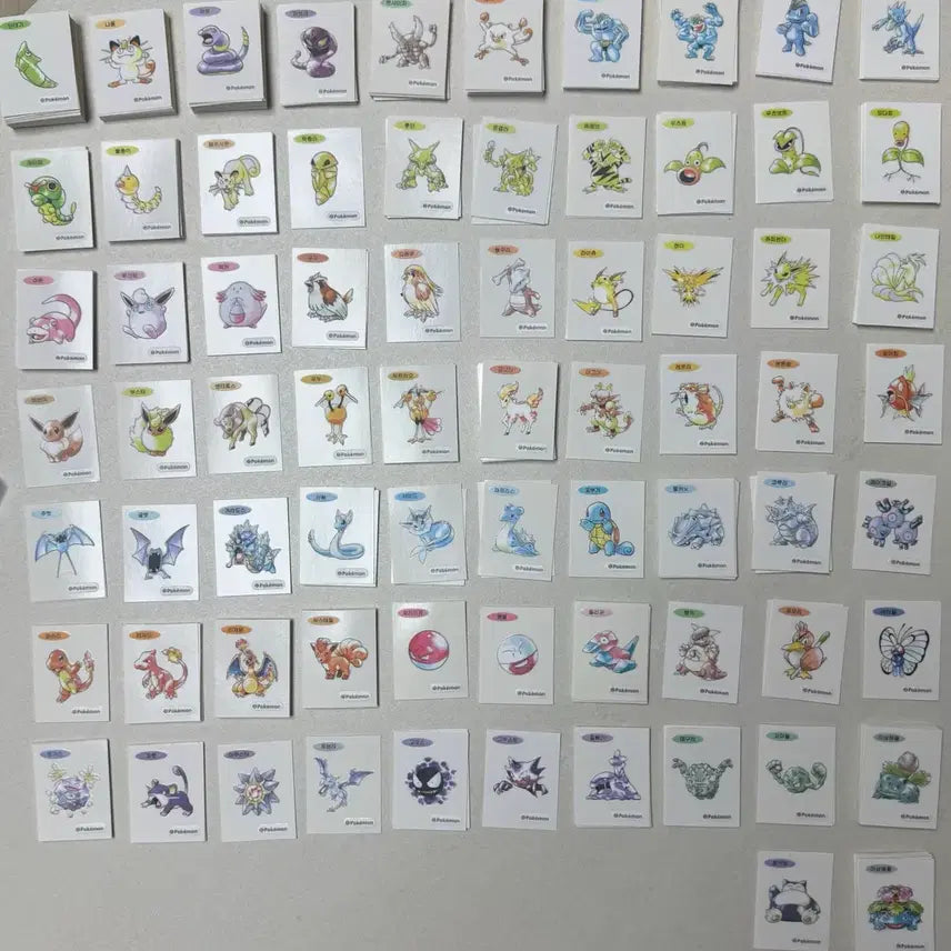 [BUNJANG] Pokemon 30th Anniversary Art Seal Bundle / 포켓몬 띠부씰 30주년 아트씰판매