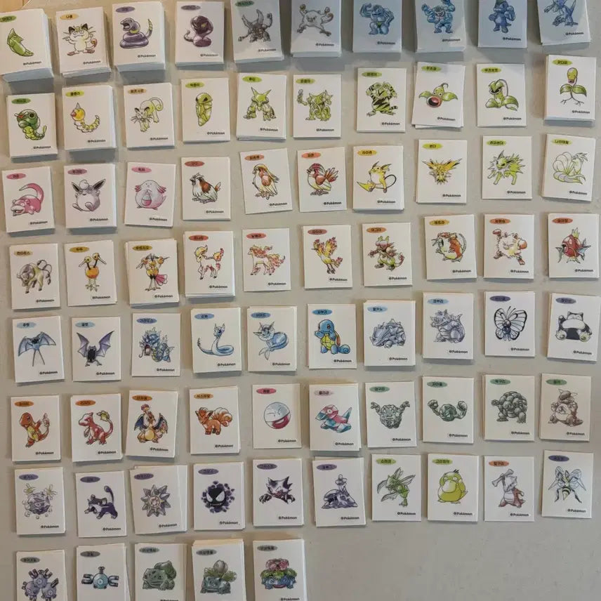 [BUNJANG] Pokemon 30th Anniversary Art Seal Bundle / 포켓몬 띠부씰 30주년 아트씰판매