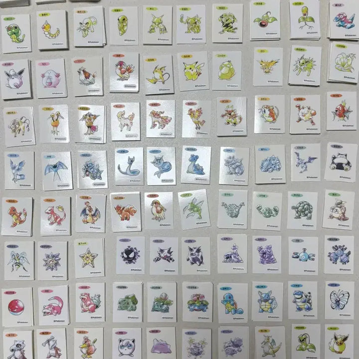 [BUNJANG] Pokemon 30th Anniversary Art Seal Bundle / 포켓몬 띠부씰 30주년 아트씰판매