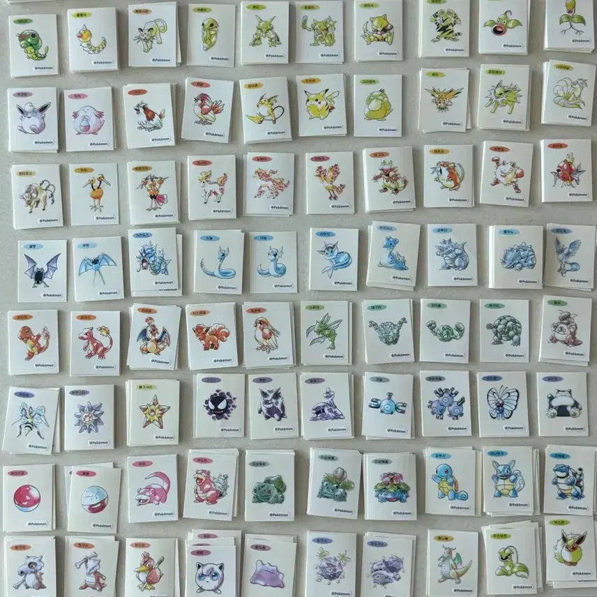 [BUNJANG] Pokemon 30th Anniversary Art Seal Bundle / 포켓몬 띠부씰 30주년 아트씰판매