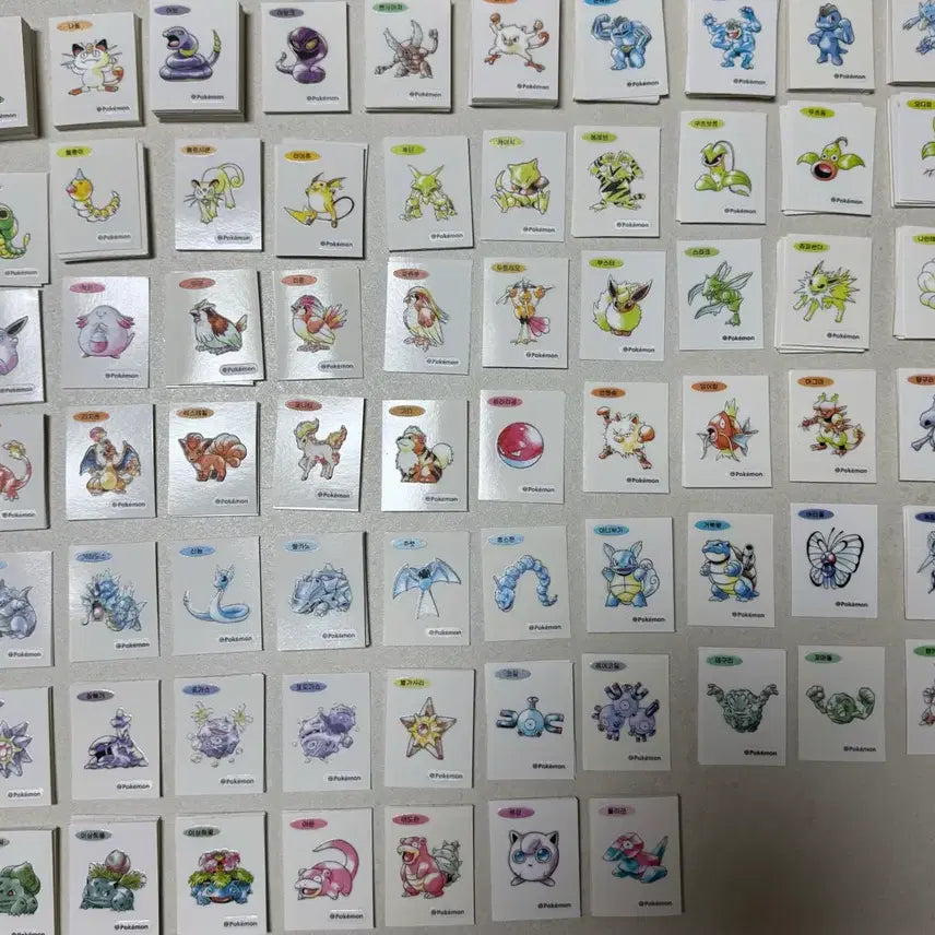 [BUNJANG] Pokemon 30th Anniversary Art Seal Bundle / 포켓몬 띠부씰 30주년 아트씰판매