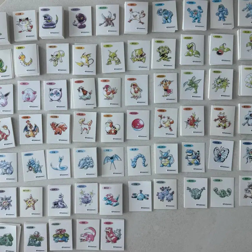 [BUNJANG] Pokemon 30th Anniversary Art Seal Bundle / 포켓몬 띠부씰 30주년 아트씰판매