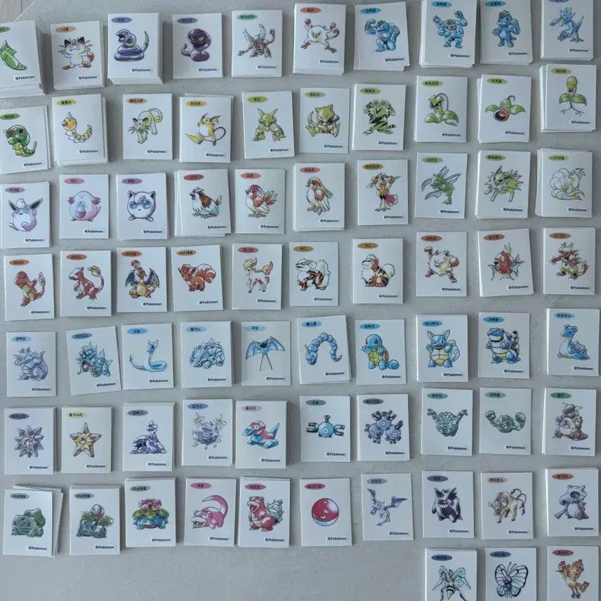 [BUNJANG] Pokemon 30th Anniversary Art Seal Bundle / 포켓몬 띠부씰 30주년 아트씰판매
