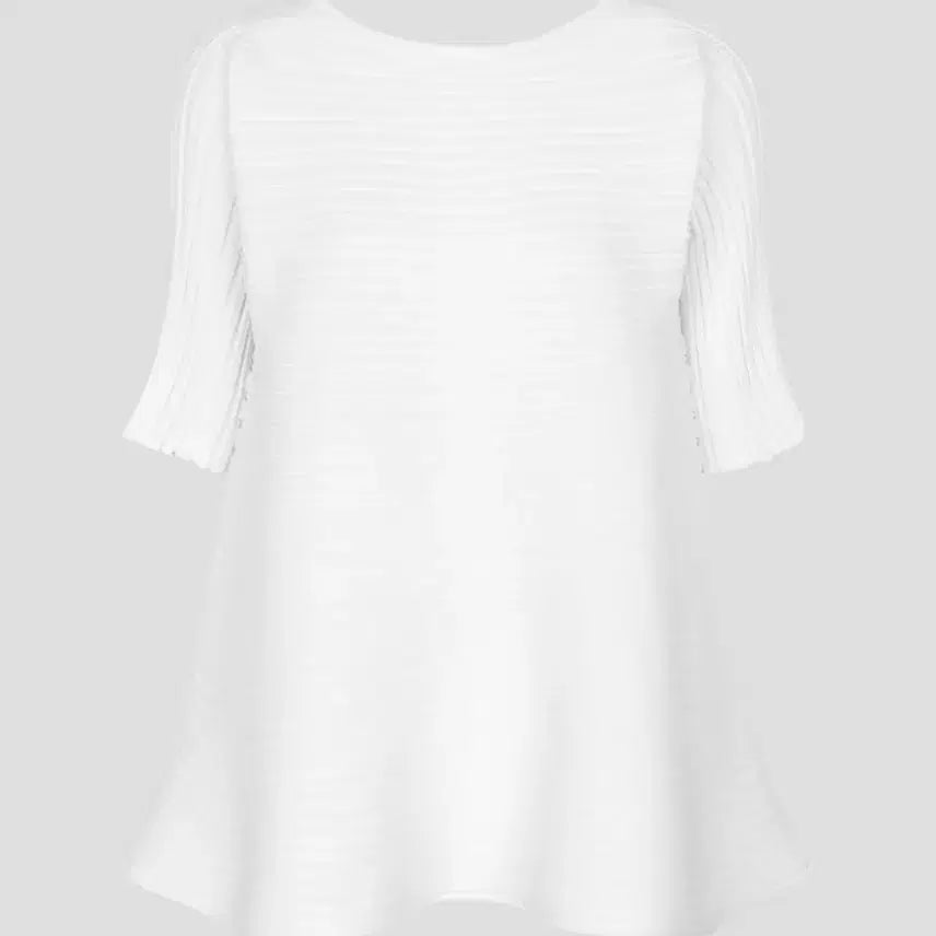 [BUNJANG] Pleats Please Bounce Knit Top Off-White / 플리츠플리즈 바운스 니트 탑 오프화이트
