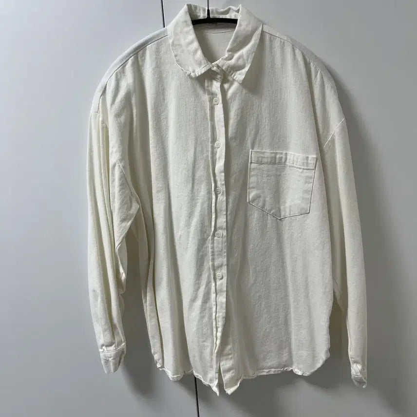 [BUNJANG] Unsein Kara Ivory Shirt / 언세인 카라 아이보리 셔츠