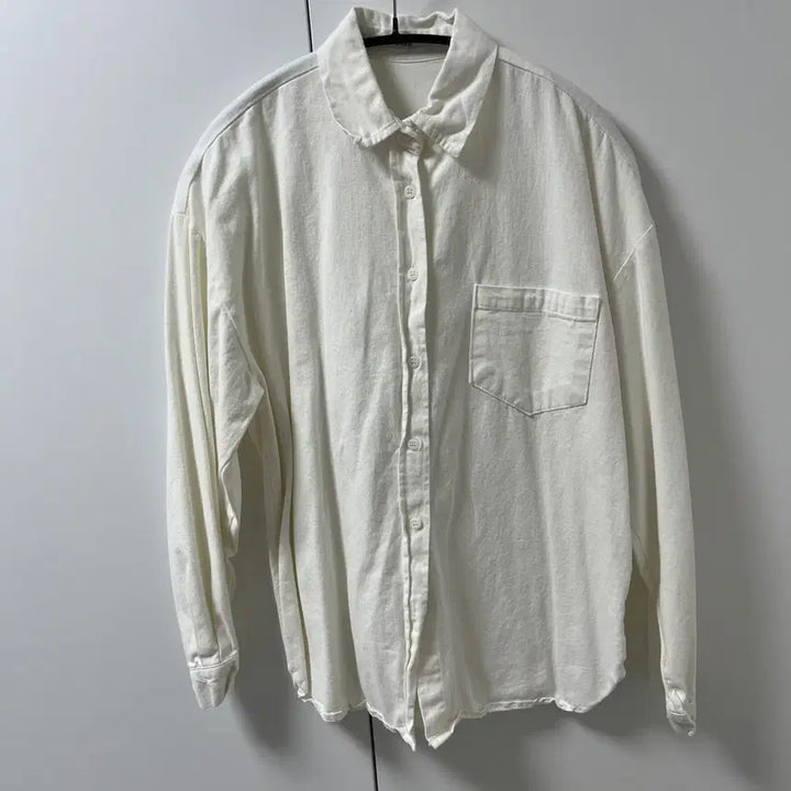 [BUNJANG] Unsein Kara Ivory Shirt / 언세인 카라 아이보리 셔츠