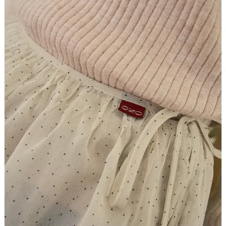 [BUNJANG] Our Nostalgia Dot Shirring Wrap Skirt / 상태최상,가격내림마지막)아우어노스텔지아 도트 랩 스커트