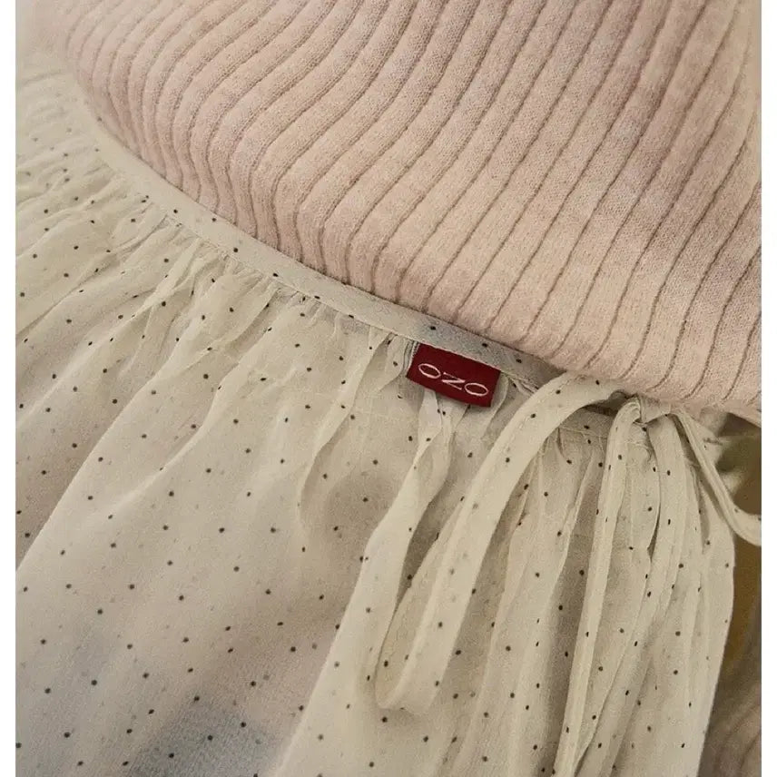 [BUNJANG] Our Nostalgia Dot Shirring Wrap Skirt / 상태최상,가격내림마지막)아우어노스텔지아 도트 랩 스커트