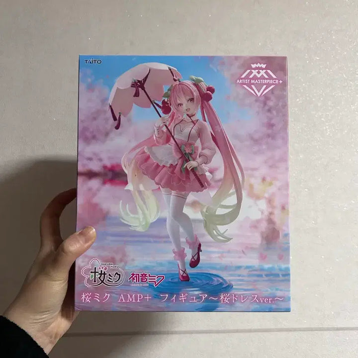 [BUNJANG] Taito Sakura Miku AMP+ Figure (Sakura Dress Ver.) / (정품:새상품) 벚꽃미쿠 AMP+ 피규어 벚꽃드레스ver.