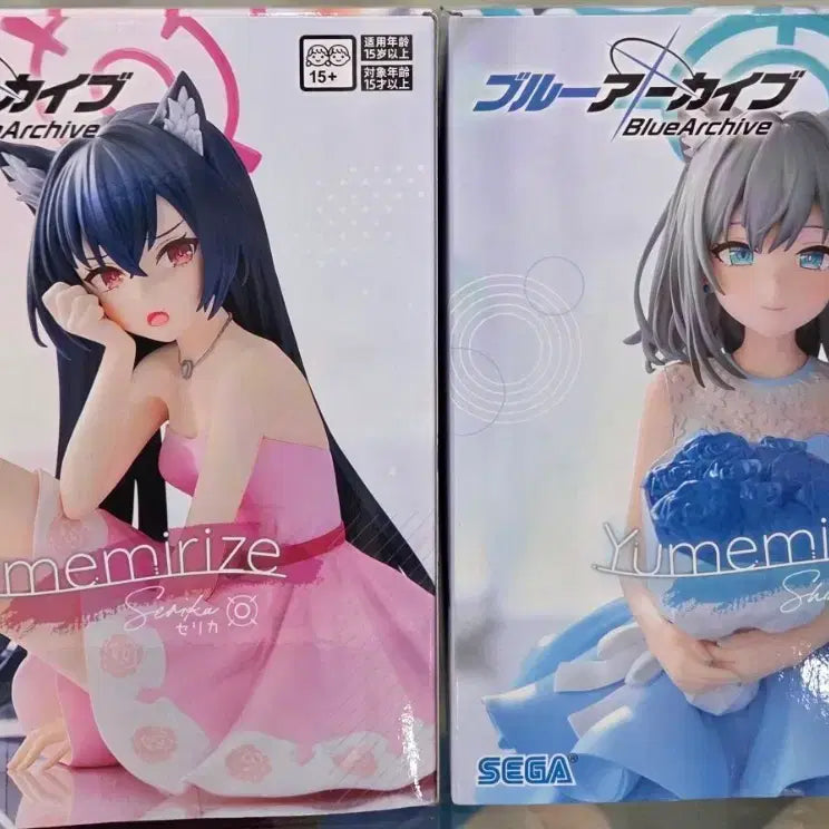 [BUNJANG] Sega Blue Archive Yumemirize Serika &amp; Shiroko Figure Set (Sealed) / 미개봉 세가 블루 아카이브 유메미라이즈 세리카 시로코 피규어 세트