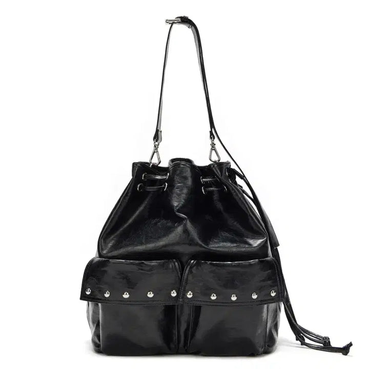 [BUNJANG] DEINET 5-Way Studded Pocket Multi Bag / 다이닛 DEINET 5웨이 스터드 포켓 멀티백 블랙