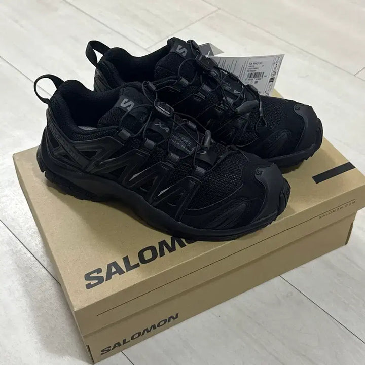 [BUNJANG] Salomon XA Pro 3D Black Magnet (225mm) Running Shoes / 살로몬 XA 프로 3D 블랙 225 새상품