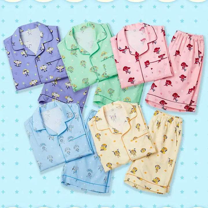 [BUNJANG] Keroro Pajamas Short Sleeve M Unsealed / 개구리중사 케로로 스파오 반팔 파자마 m 미개봉