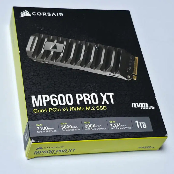 [BUNJANG] Corsair MP600 PRO XT 1TB M.2 NVMe SSD / 미개봉!CORSAIR MP600 PRO XT 1TB SSD