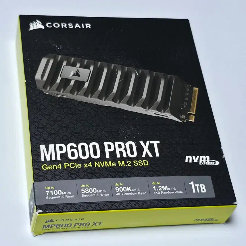 [BUNJANG] Corsair MP600 PRO XT 1TB M.2 NVMe SSD / 미개봉!CORSAIR MP600 PRO XT 1TB SSD