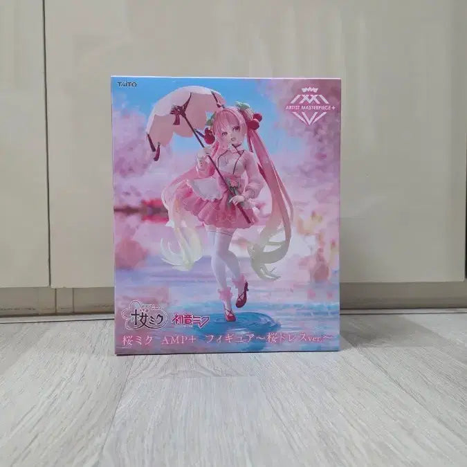 [BUNJANG] Taito Sakura Miku Cherry Blossom Dress Version Figure (Sealed) / 미개봉 정품) 사쿠라 미쿠 AMP+ 피규어 / 벚꽃 드레스 버젼
