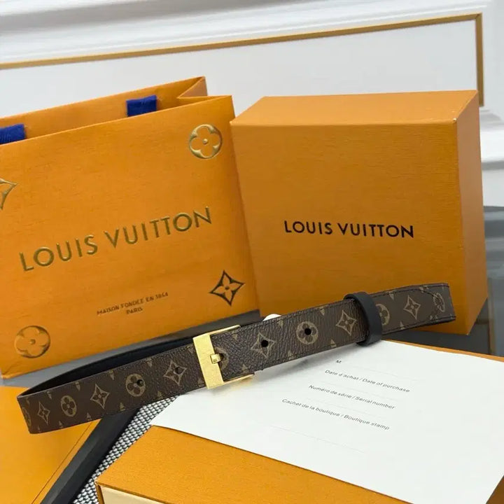 [BUNJANG] Louis Vuitton Western Collection Belt Gold Buckle / 루이비통 웨스턴 컬렉션 벨트 골드 버클