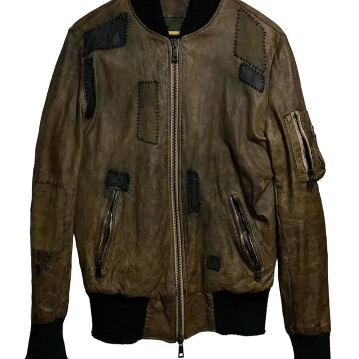 [BUNJANG] Giorgio Brato Crust Leather Jacket / 조르지오 브라토 크러스트 레더 자켓