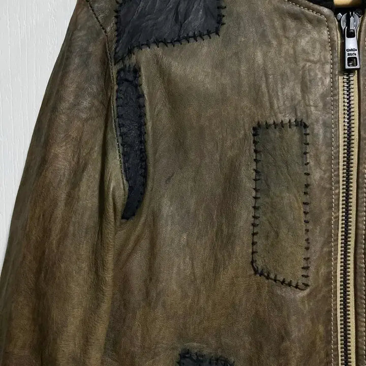 [BUNJANG] Giorgio Brato Crust Leather Jacket / 조르지오 브라토 크러스트 레더 자켓