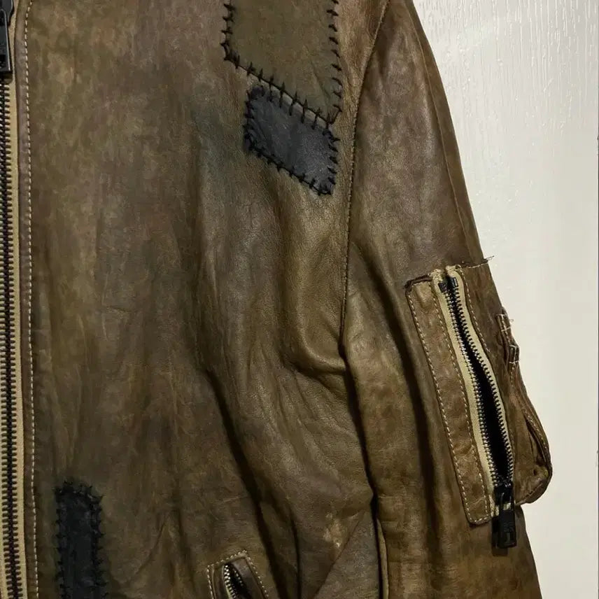 [BUNJANG] Giorgio Brato Crust Leather Jacket / 조르지오 브라토 크러스트 레더 자켓