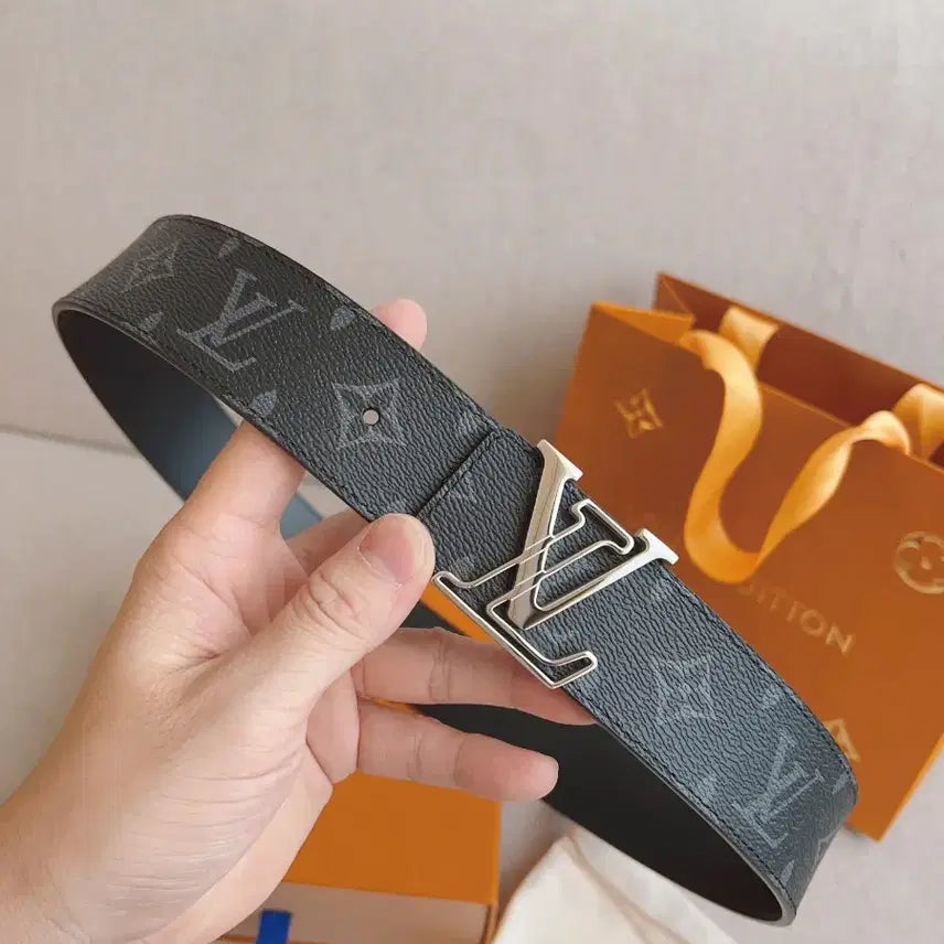 [BUNJANG] Louis Vuitton Dimension Monogram Reversible Belt 4cm / 루이비통 디멘션 모노그램 에르타주 양면 벨트 4cm