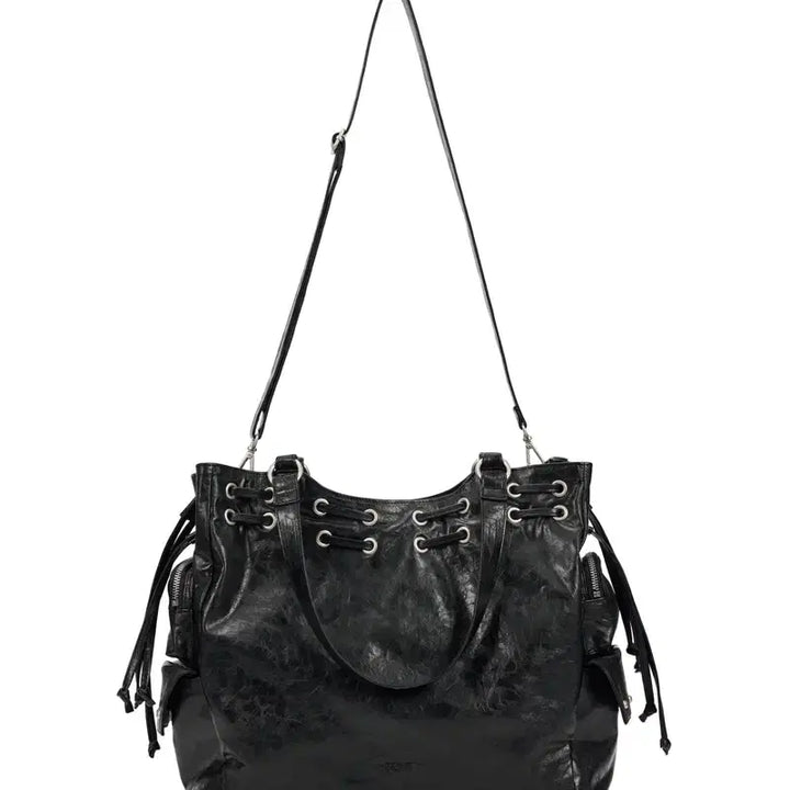 [BUNJANG] DEINET New Stud String Big Bag Black / 다이닛 DEINET 뉴 스터드 스트링 빅백 블랙
