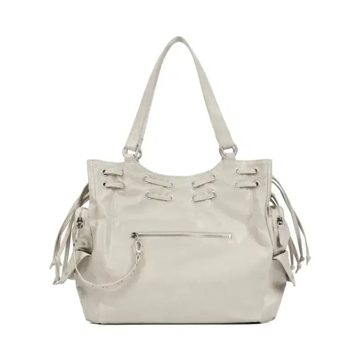 [BUNJANG] DEINET New Stud String Big Bag Beige / 다이닛 DEINET 뉴 스터드 스트링 빅백 베이지