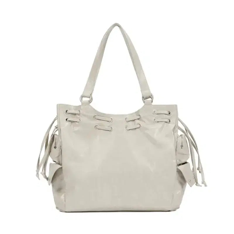 [BUNJANG] DEINET New Stud String Big Bag Beige / 다이닛 DEINET 뉴 스터드 스트링 빅백 베이지