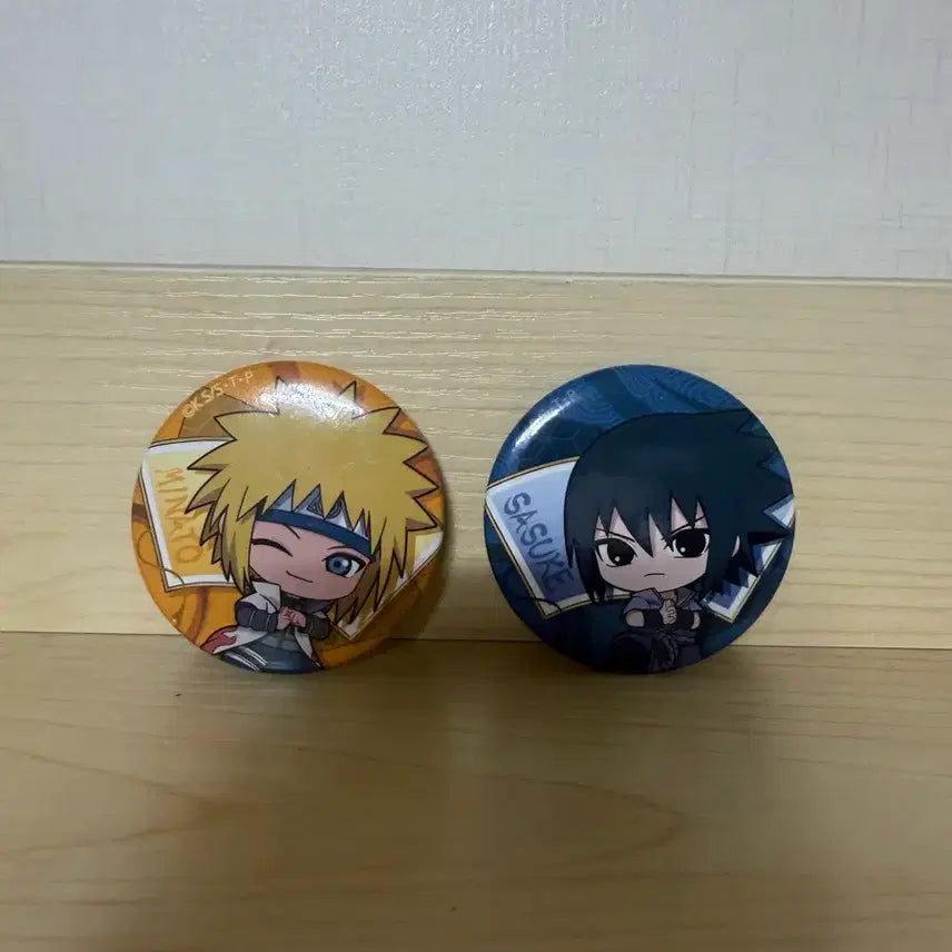 [BUNJANG] Naruto &amp; Sasuke Can Badges Bundle / 나루토 캔뱃지 일괄