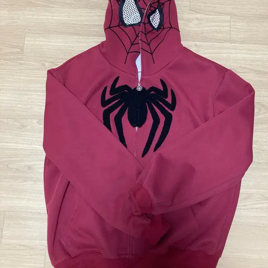 [BUNJANG] Spiderman Hoodie Zip-up XL / 스파이더맨 후드집업 XL