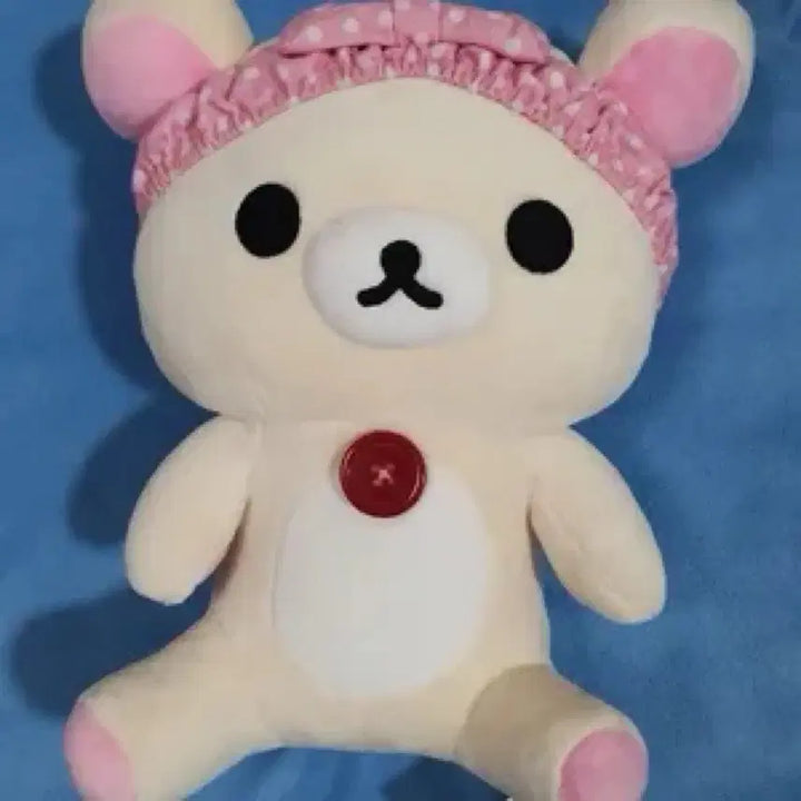 [BUNJANG] San-X Rilakkuma 20cm Pink Headband Doll / 2016년 리락쿠마 인형 핑크색 헤어밴드