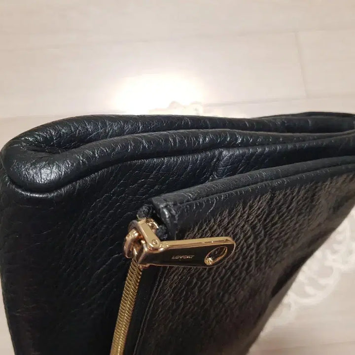 [BUNJANG] Lovecat Leather Big Clutch Bag / 러브캣 가죽 빅클러치백