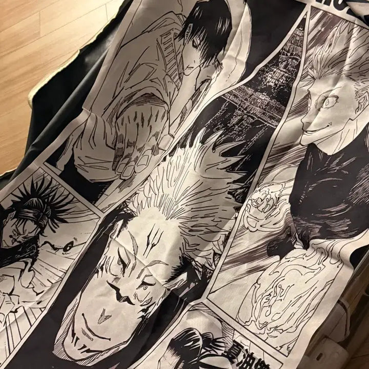 [BUNJANG] Jujutsu Kaisen Manga Print Fabric Poster / 주술회전 만화 프린팅 패브릭