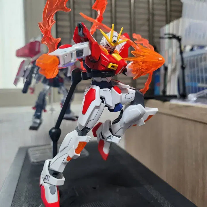 [BUNJANG] HG Build Burning Gundam Completed Assembly Model Kit / hg 빌드버닝건담 가조립