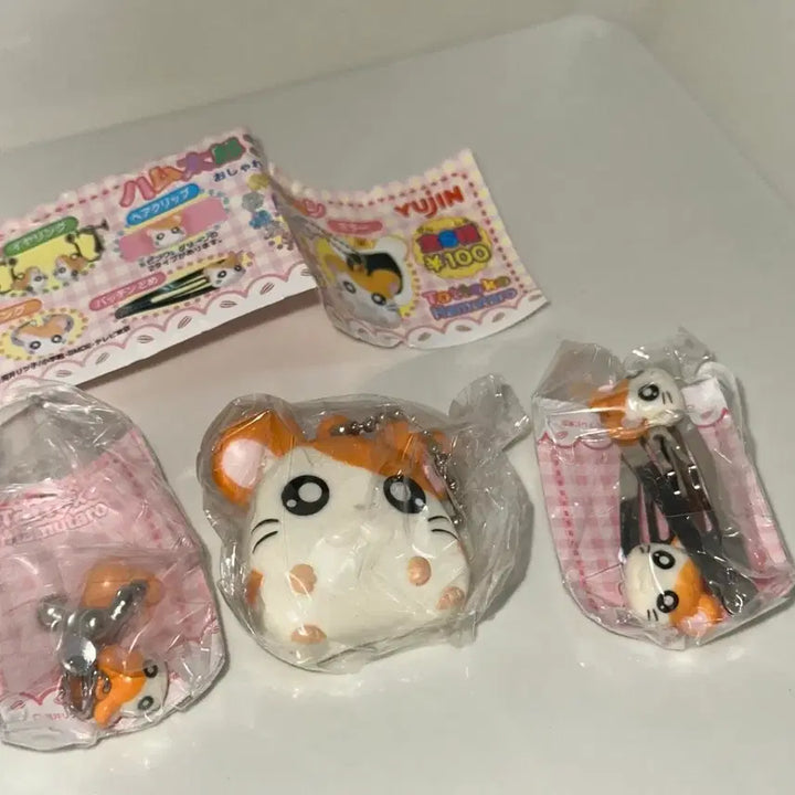 [BUNJANG] Hamutori Gacha Rare Mirror Hairpin Earrings Bundle Set / 일괄) 레어 햄토리 가챠 미니 거울 머리핀 귀걸이 장난감 고전문구