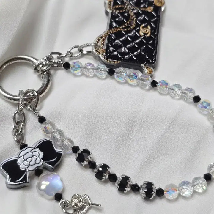 [BUNJANG] Handmade Crystal Strap Keychain / 핸드메이드키링