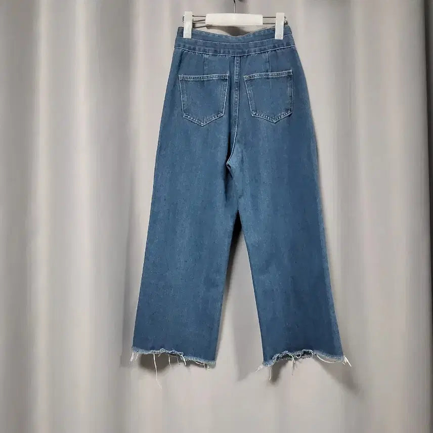 [BUNJANG] Two-Button Wide Denim Pants / 투버튼 와이드 데님