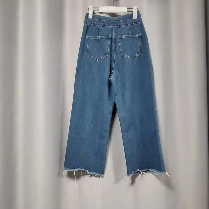 [BUNJANG] Two-Button Wide Denim Pants / 투버튼 와이드 데님