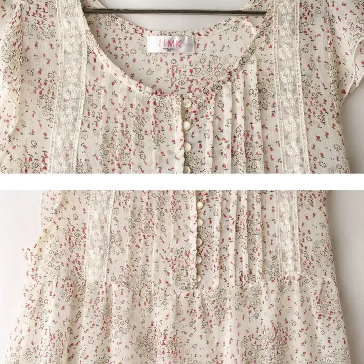 [BUNJANG] MICHEL KLEIN Vintage Pattern See-Through Dress / MICHEL KLEIN 빈티지패턴시스루원피스 모리룩 하구미룩 플라워