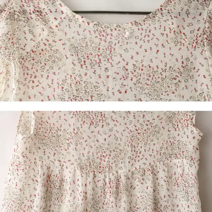 [BUNJANG] MICHEL KLEIN Vintage Pattern See-Through Dress / MICHEL KLEIN 빈티지패턴시스루원피스 모리룩 하구미룩 플라워