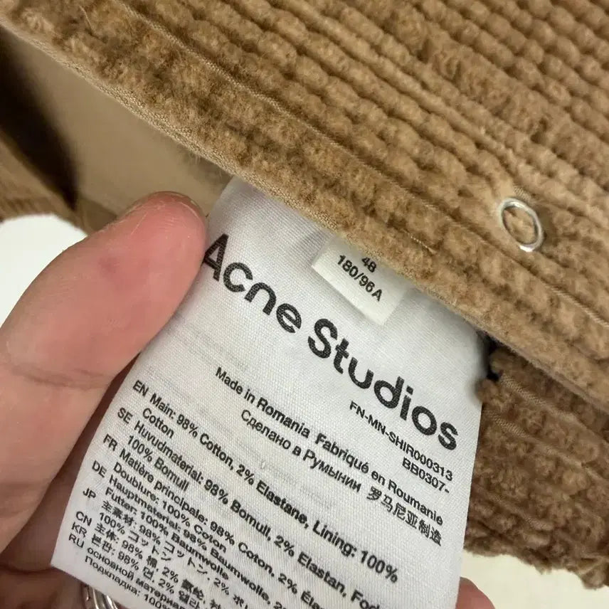 [BUNJANG] Acne Studios Denver Corduroy Overshirt / 아크네스튜디오 덴버 코듀로이 오버셔츠 48사이즈