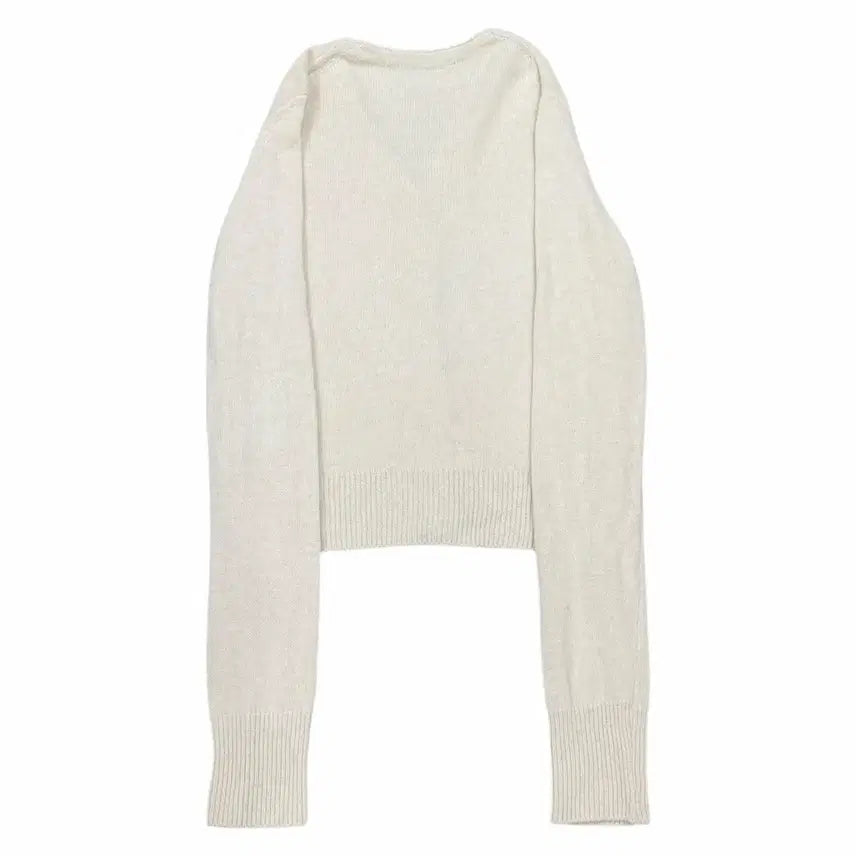 [BUNJANG] Mardi Mercredi Mohair Flower Cardigan Ivory Pink / 마르디 메크르디 모헤어 플라워 가디건 아이보리 핑크