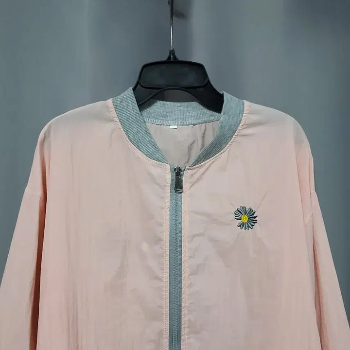 [BUNJANG] Spring Embroidered Bomber Jacket / 바스락 꽃 자수 봄버 자켓