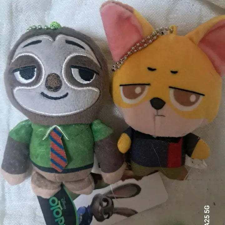 [BUNJANG] Zootopia Flash and Nick Plush Keychain Set / 주토피아 키링 세트