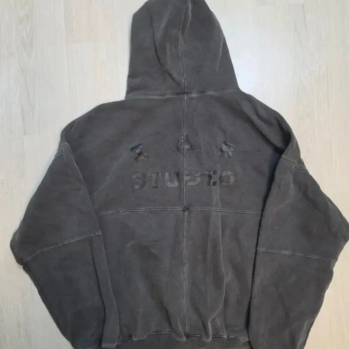 [BUNJANG] ieab Studio Block Pigment Hoodie XL with Bag / 아이앱스튜디오 블록 피그먼트 후드 xl 가방 포함
