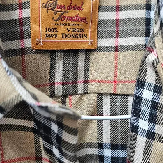 [BUNJANG] Sun-Dried Tomato Checkered Shirt / 선드라이드 토마토 체크 셔츠