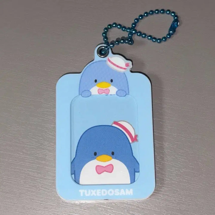 [BUNJANG] Sanrio Tuxedo Sam Photo Holder Keychain / 산리오 턱시도샘 증명사진 홀더 키링