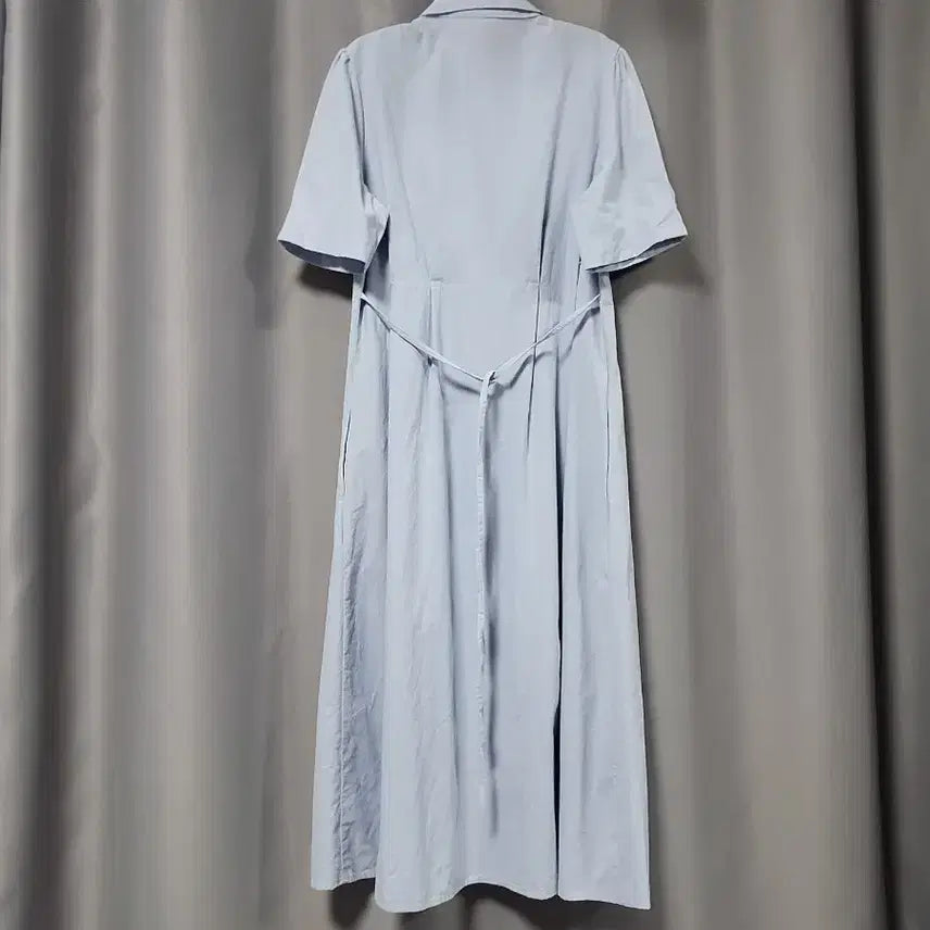 [BUNJANG] Pin Tuck Long Shirt Dress / 핀턱 셔츠 롱원피스