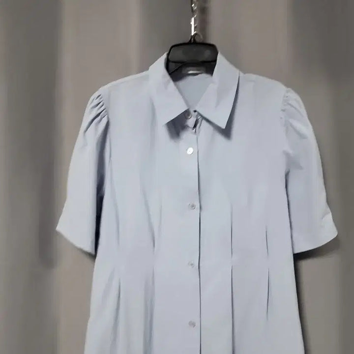 [BUNJANG] Pin Tuck Long Shirt Dress / 핀턱 셔츠 롱원피스